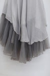Marc Le Bihan Knitted Frill Tulle Dress Collection Two-layer Tulle French Handmade MLB-2104-QIANHE PEARL GREY Pearl Grey 2104